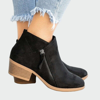 Bottes orthopédiques en cuir premium avec talon pour l'hiver