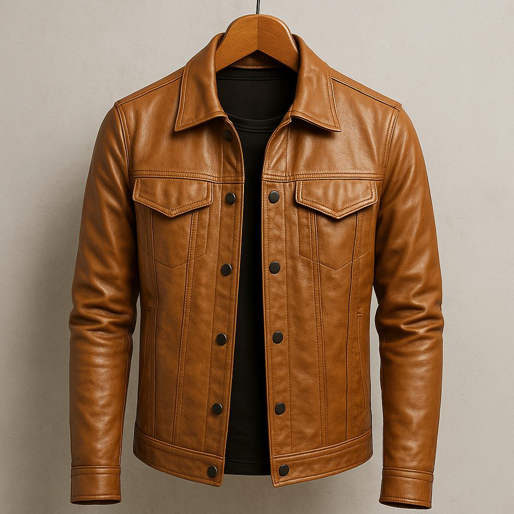 Darius™ | Veste en cuir premium style moto
