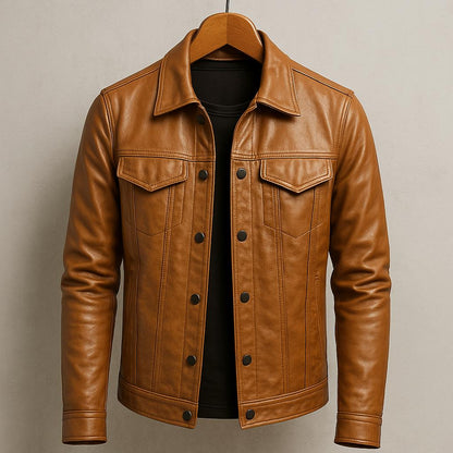 Darius™ | Veste en cuir premium style moto