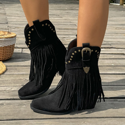 Luna| Bottes à Franges en Forme de Cœur