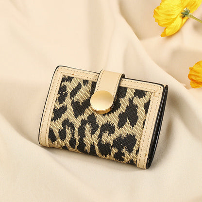 Petit portefeuille femme leopard
