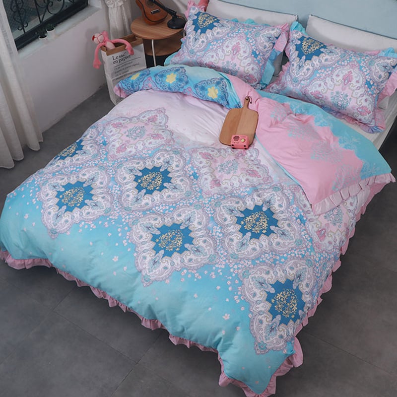 Housse de couette une pièce en pur coton, housse de couette en coton simple ou double