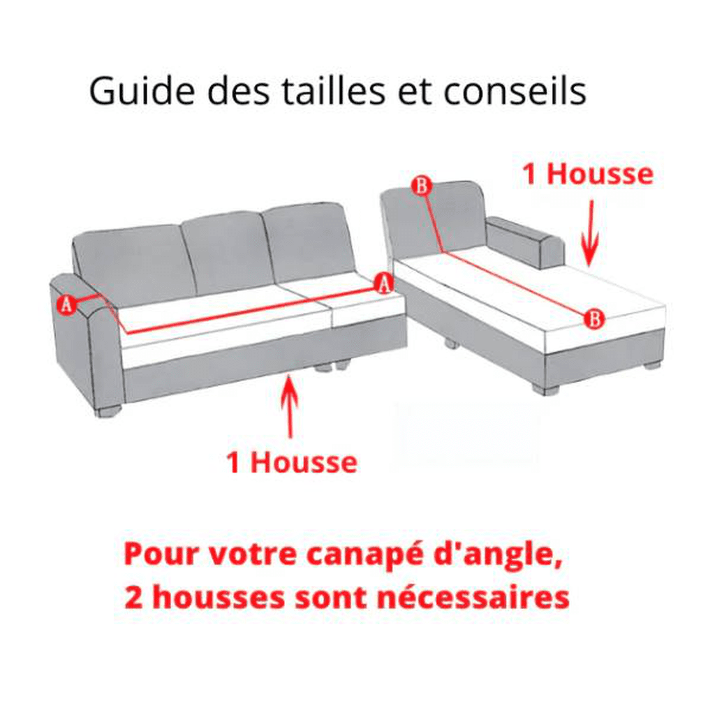 Housse canapé d'angle universelle à design matelassé - Plaid canapé d'angle gris pour maison