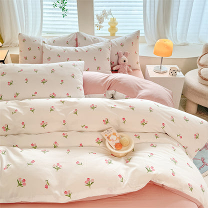 Drap-housse de couette, housse de couette, ensemble