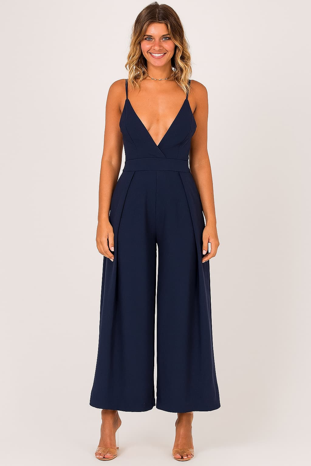 Combinaison élégante bleue