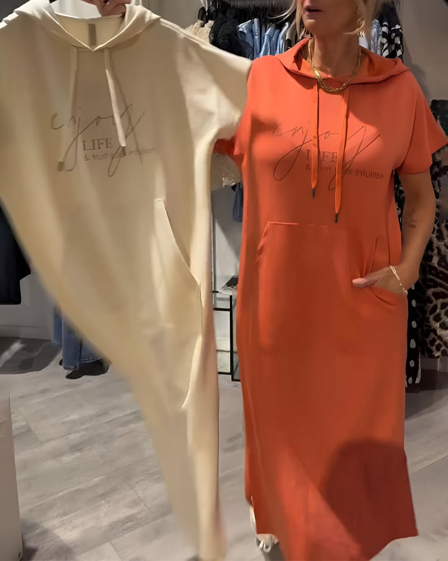 Saskia™ | Robe Hoodie Décontractée