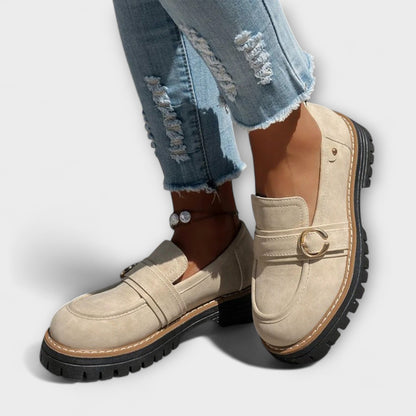 Lora – Mocassins Décontractés à Bout Ronde