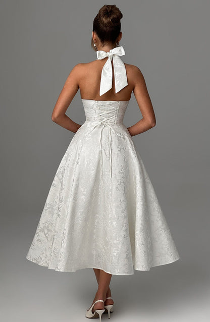 Ara | Robe midi avec décolleté dos nu