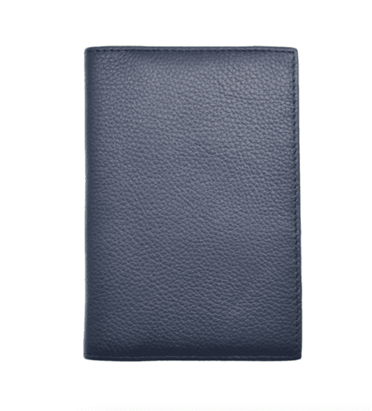 Etui passeport <br> Cuir Bleu Marine