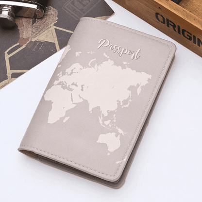 Etui passeport <br> Carte du monde