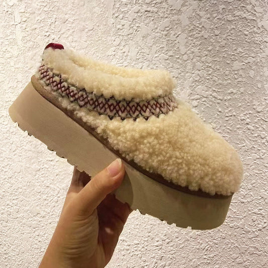 Chaussons fourrés moumoute