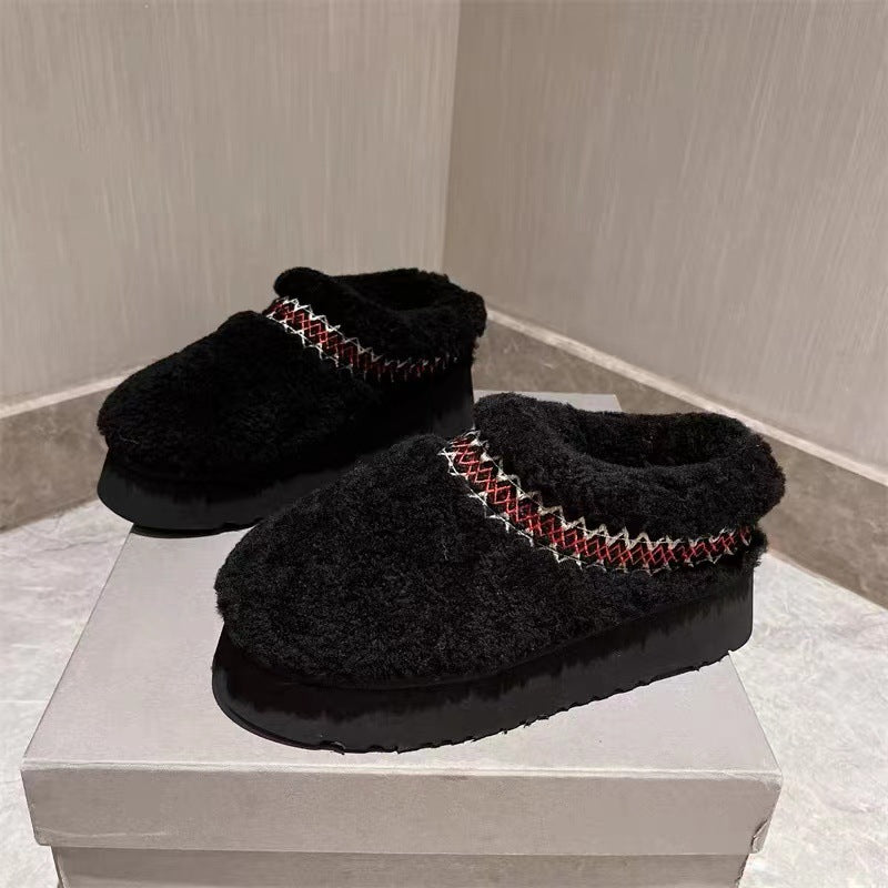 Chaussons fourrés moumoute