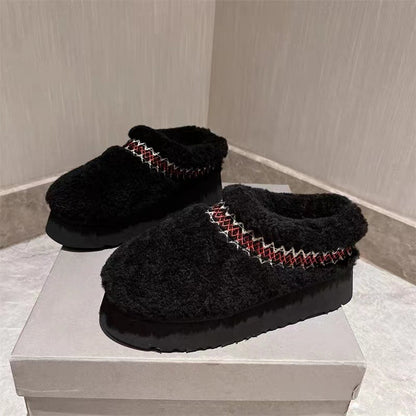 Chaussons fourrés moumoute