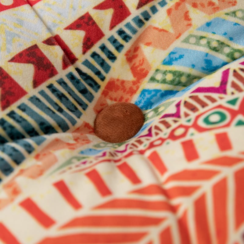 Coussin de sol carré épais imprimé
