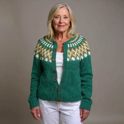 Natalia | Veste en tricot vintage islandaise