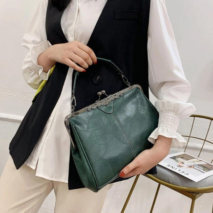 Sac Vintage avec Fermeture à Baiser