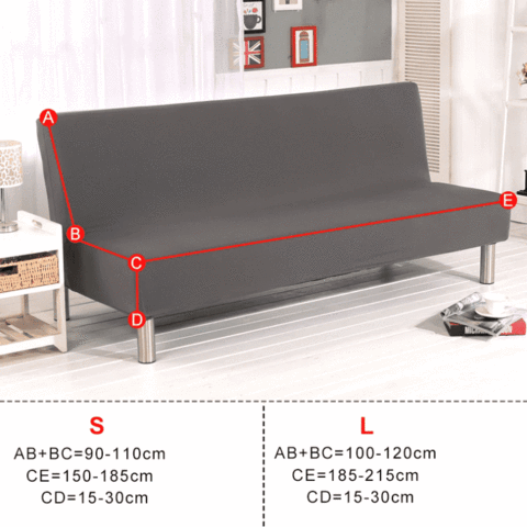 Housse de Clic Clac à Motifs Ondulés - Style Moderne et Protection pour Canapé-Lit