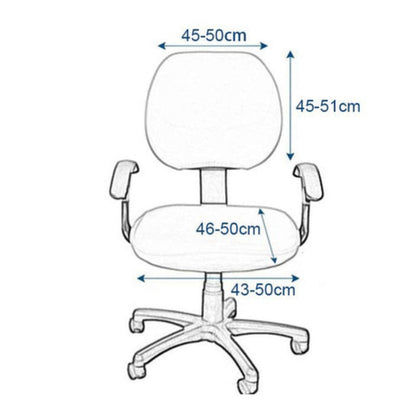 Housse de Chaise de Bureau - Confort & Élégance au Quotidien