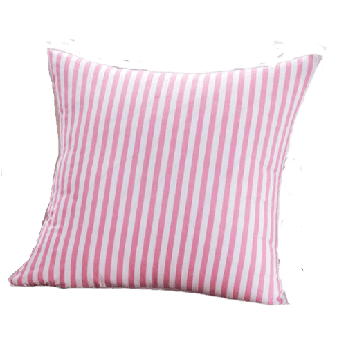 Housse de coussin 60x60 <br> Rose et Blanc