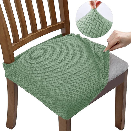 Housse Assise de Chaise - Jacquard - Amande