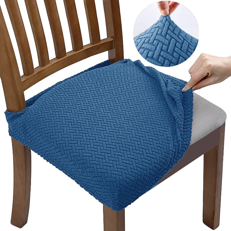 Housse Assise de Chaise - Jacquard - Azul