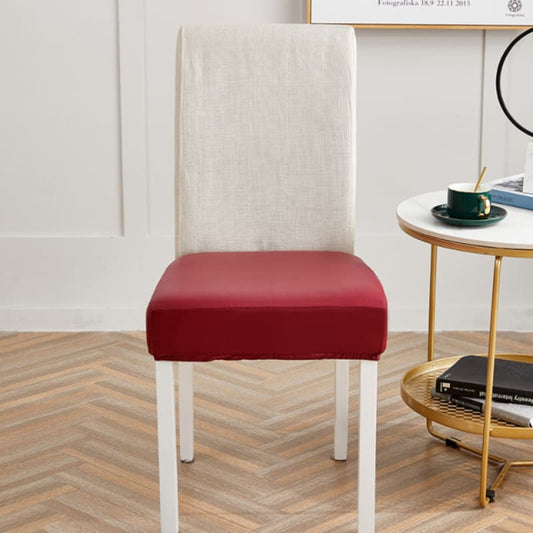 Housse Assise de Chaise - Apparence Cuir - Carmin