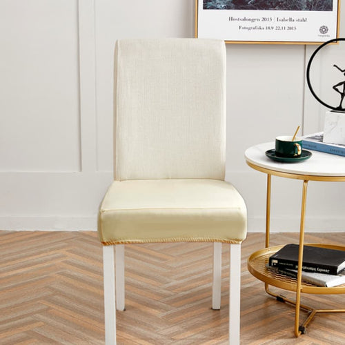 Housse Assise de Chaise - Apparence Cuir - Champagne