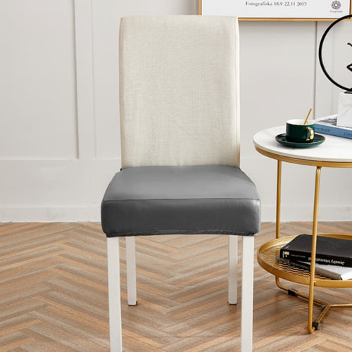 Housse Assise de Chaise - Apparence Cuir - Métallique