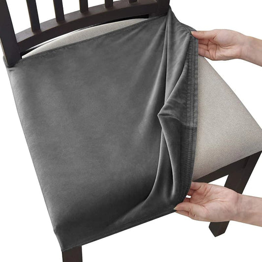 Housse Assise de Chaise - Velours - Métal
