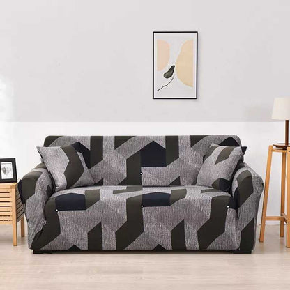 Housse de Canapé Extensible Motifs Géométrique - Tissu Doux & Durable