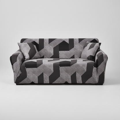 Housse de Canapé Extensible Motifs Géométrique - Tissu Doux & Durable