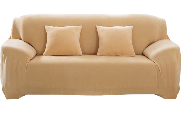 Housse Canapé <br> Velours Beige