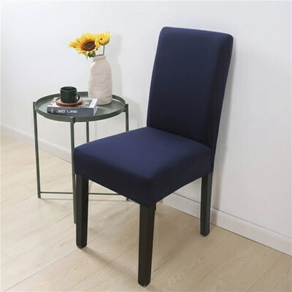 Housse de Chaise Universelle Bleu Marine - Tissu Extensible & Doux