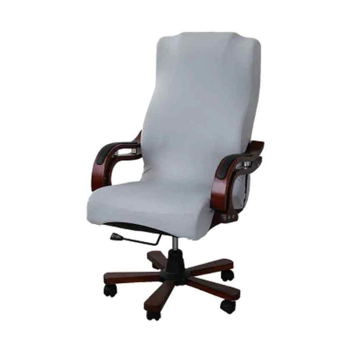 Housse de chaise de bureau <br> Gris clair