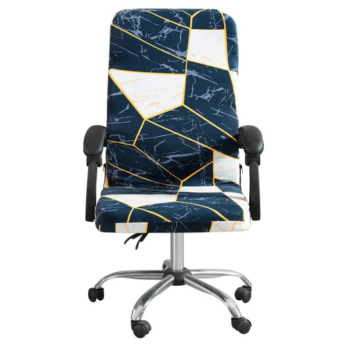 Housse Chaise de Bureau - Motif Bleu