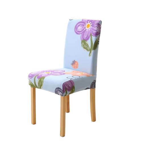 Housse de chaise <br> douceur florale