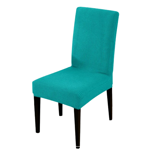 Housse de chaise <br> en Jacquard Bleu Turquoise