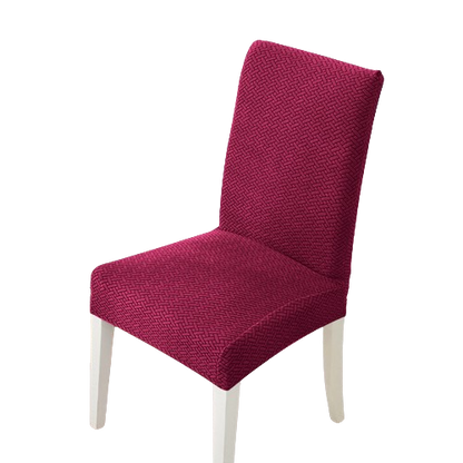 Housse de chaise <br> en Jacquard Bordeaux
