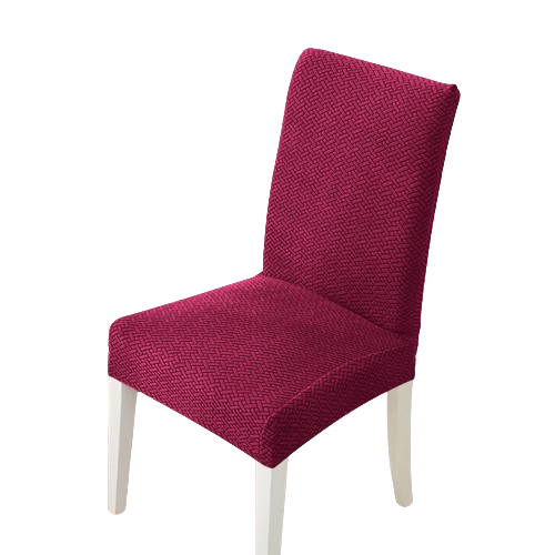 Housse de chaise <br> en Jacquard Bordeaux