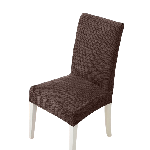 Housse de chaise <br> en Jacquard Café