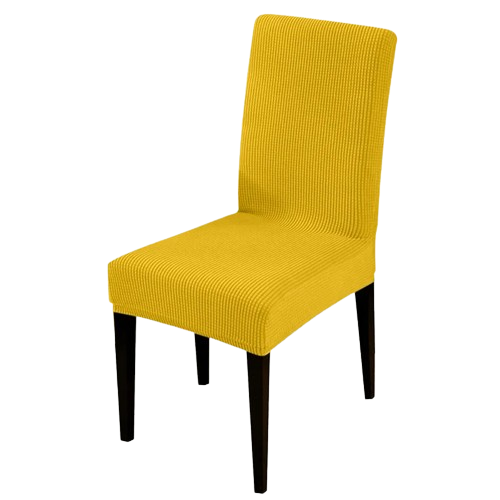 Housse de chaise <br> en Jacquard Jaune