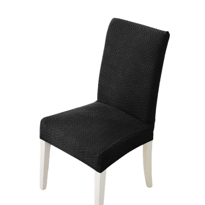 Housse de chaise <br> en Jacquard Noir