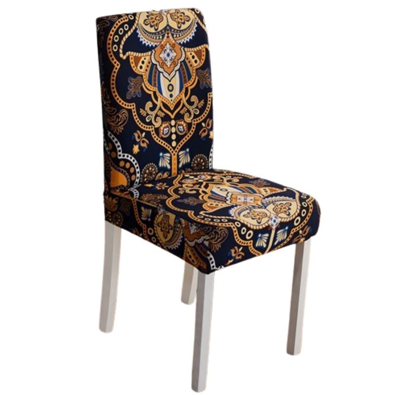 Housse de Chaise Extensible <br> Arabesque Dorée