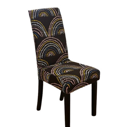 Housse de Chaise Extensible <br> Arcs Colorés