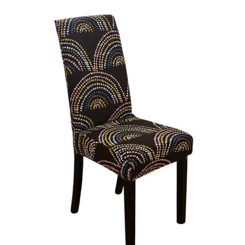 Housse de Chaise Extensible <br> Arcs Colorés