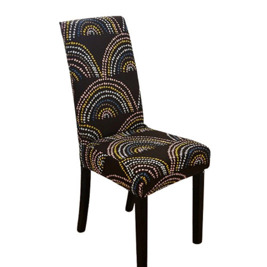 Housse de Chaise Extensible <br> Arcs Colorés