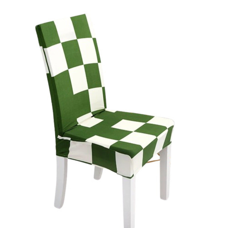 Housse de Chaise Extensible <br> Carreaux Verts