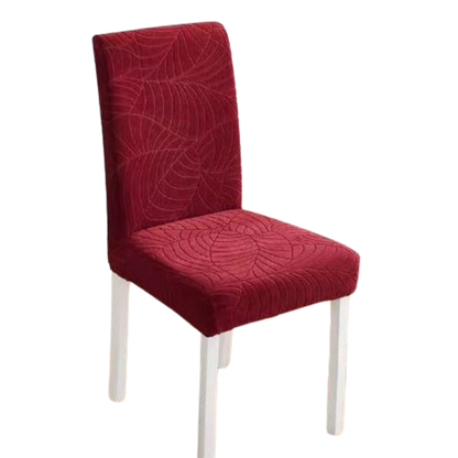 Housse de Chaise Extensible <br> Jacquard Bordeaux