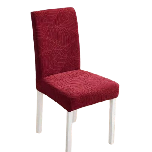 Housse de Chaise Extensible <br> Jacquard Bordeaux