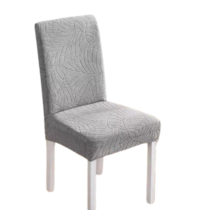 Housse de Chaise Extensible <br> Jacquard Gris Clair